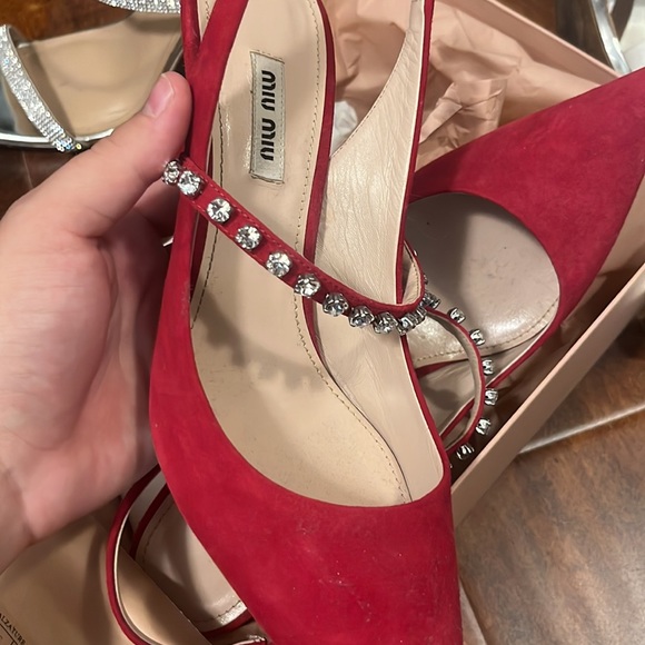 Miu miu calzature Donna in color cherry - Picture 4 of 4
